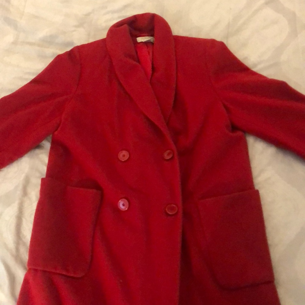 Red down coat - Picture 2 of 3